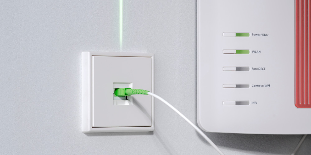 Die neuen Glasfaser-Anschlussdosen bei Elektrotechniker-Meister Thomas Kürstner in Gerstungen